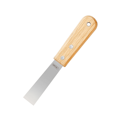 Шпатель Deli YS DL-HD1C, нержавеющий, 25 мм, деревянная рукоятка