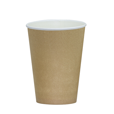 Стакан картонный 300 мл, 1 сл., 50 шт/упак, крафт