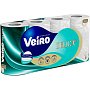 Бумага туалетная  Veiro Delicate, 8 рулонов, 3 слоя, белый (T319)