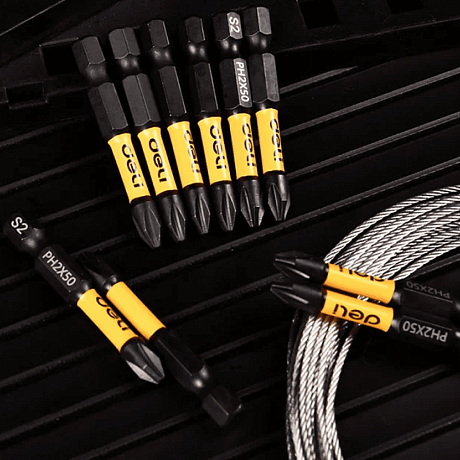 Бита Deli YS EDL251050, ударная, 10 шт., PH2 x 50 мм