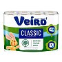 Бумага туалетная Veiro Classic, 24 рулона, 2 слоя, белый