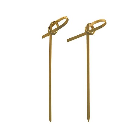 Пика узелок 9 см, бамбук, 100 шт./упак