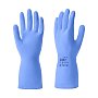 Перчатки латексные HQ Profiline, р-р M, с х/б покрытием, синий