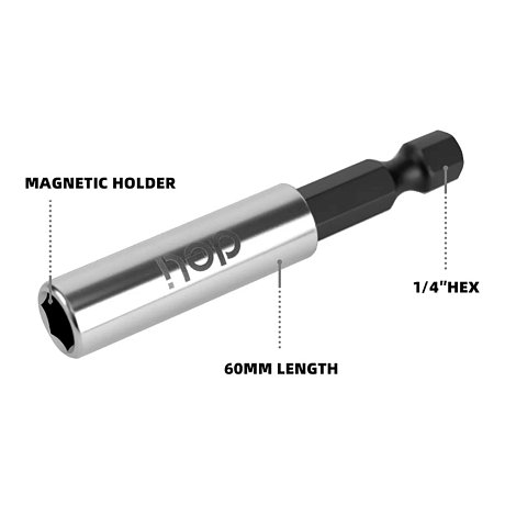 Держатель бит (насадок) Deli YS EDL106002, магнитный, 60мм, 1/4