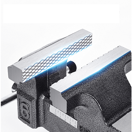 Тиски стальные Deli YS EDL2904Z, поворотные, с наковальней, 4