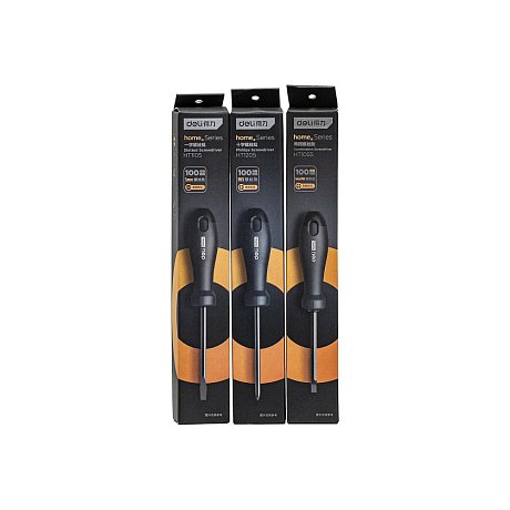 Отвертка Deli HS EHT1205, PH1х100 мм, Soft Touch, черный