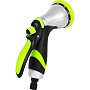 Пистолет-распылитель Deli GS EDL8764, 10 функций, быстросъем, фиксатор курка, корпус аллюм., черный, зеленый