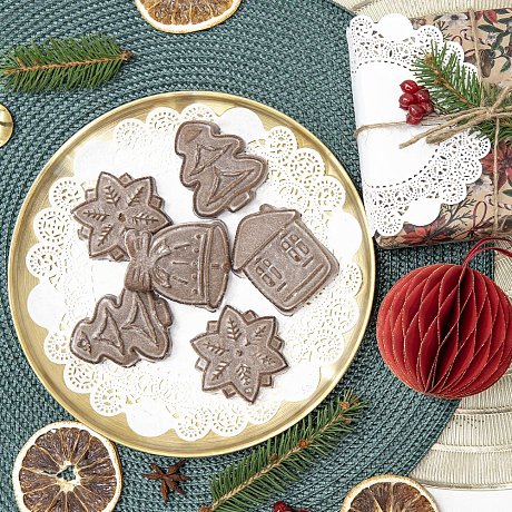 Салфетки бумажные ажурные AVIORA, d=18 см, белый, 250 шт