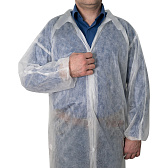 Халат одноразовый спанбонд на липучке