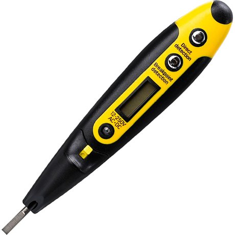 Индикаторная отвертка-тестер Deli YS EDL8005, 12-250 В, цифровая, желтый, черный