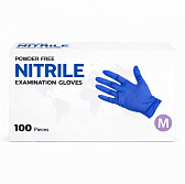 Перчатки нитриловые неопудренные одноразовые