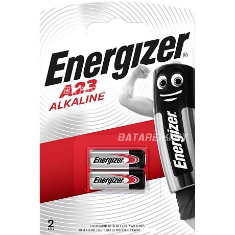 Батарея гальваническая щелочная Energize, A23, 2 шт.