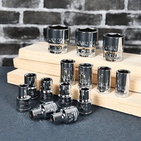 Головка торцевая шестигранная Deli YS EDQ4024 1/2