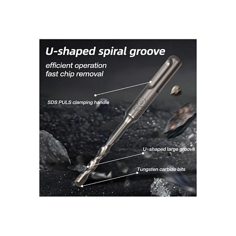 Бур по бетону Deli YS EDH-Y06110, 6x110 мм, SDS-PLUS