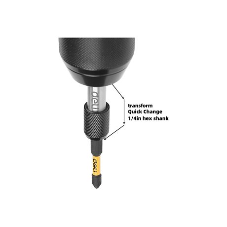 Держатель бит (насадок) Deli YS EDL107401, магнитный, набор 2 шт., 60мм, 1/4