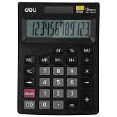 Калькулятор настольный Deli Core "1519A", 12-разрядный, черный