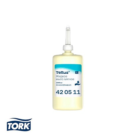 Мыло жидкое Tellus Комфорт, 1 л, мягкое, SC1 (420511)