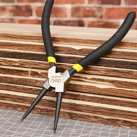 Съемник стопорных колец Deli YS EDL104007, 180 мм, прямые