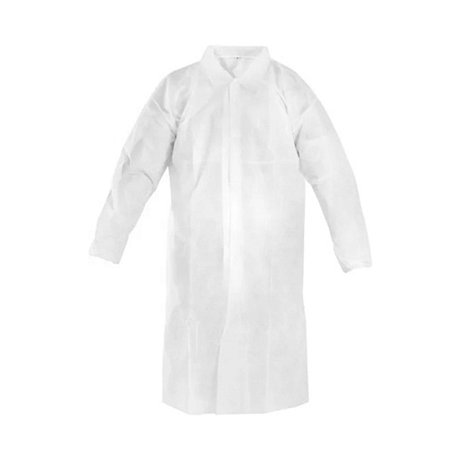 Халат одноразовый спанбонд на липучке, 25 г/м2, размер 3ХL, 10 шт/упак, белый
