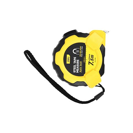Рулетка Deli YS EDL3798, 7,5 м х 25 мм, желтый, черный