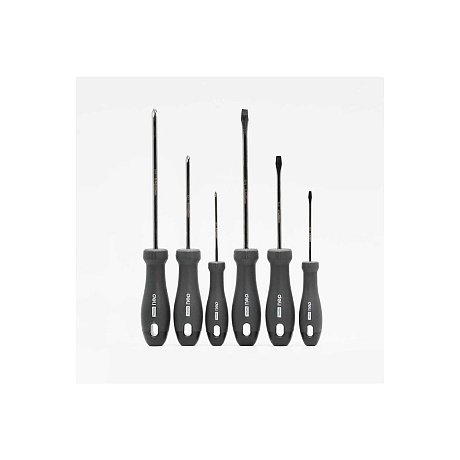Набор отверток Deli HS EHT1006, 6 шт, Soft Touch, черный