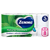 Бумага туалетная Zemma Natural Comfort