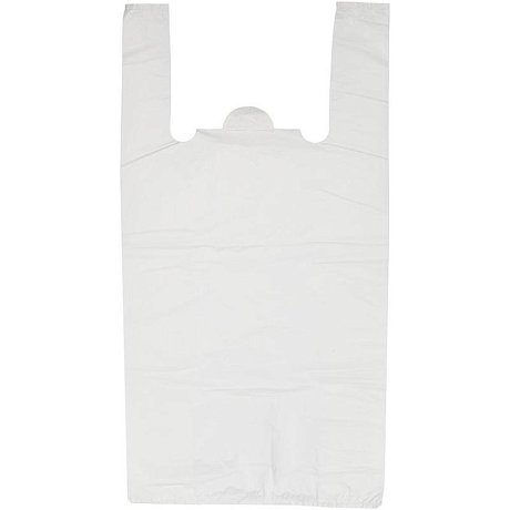 Пакет-майка ПНД, 30х50 см, 15 мкм, 100 шт/упак, белый