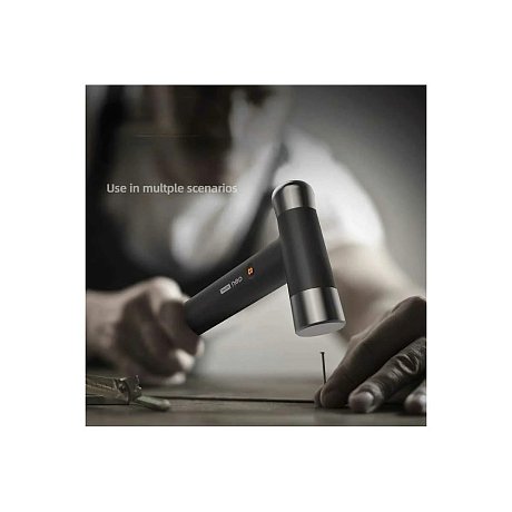 Молоток Deli HS EHT7008, 0,25 кг, Soft Touch, черный