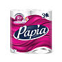 Бумага туалетная Papia, 16,5м, 3 слоя, 4 рулона, 100% целлюлоза