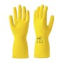 Перчатки латексные HQ Profiline, р-р L, с х/б покрытием, желтый