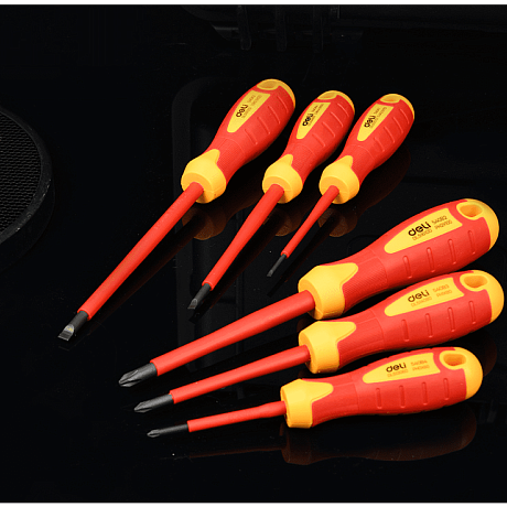 Набор диэлектрических отверток Deli YS EDL510006T, 3 SL, 3 PH