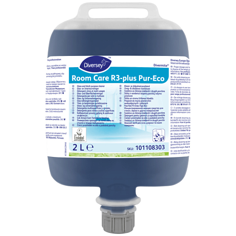 Средство для мытья окон и стекол "Room Care R3 Plus", 2 л, концентрат