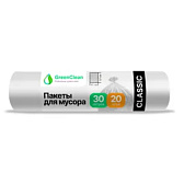 Мешки для мусора GreenClean Classic, белый