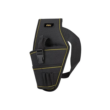 Сумка для инструментов поясная Deli YS EDL430004, 260х150х40 мм, ткань Oxford, черный