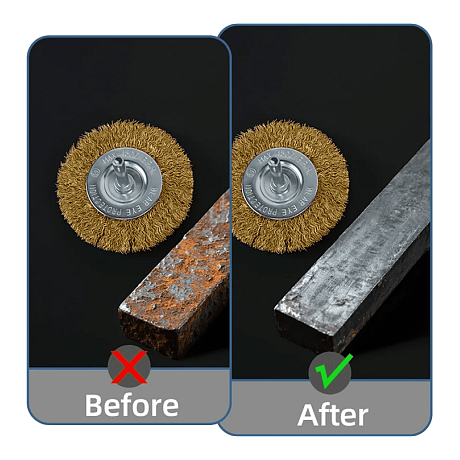 Щетка для дрели Deli YS EDH-GSS075-E3, плоская, проволочная