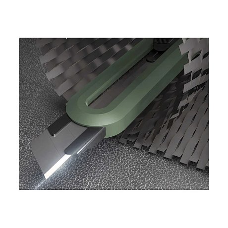 Нож строительный Deli HS EHT4018, 18 мм, Soft Touch, зеленый