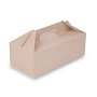 Контейнер бумажный с ручками, 290х143х98, 25 шт/упак, крафт