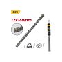 Бур по бетону Deli YS EDH-YCZ16012-E1, 12x160 мм, X-Tip, SDS-PLUS