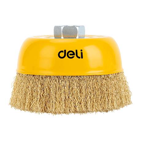 Щетка для УШМ Deli YS EDH-GSS125-E1, чашечная, проволочная, 125 мм