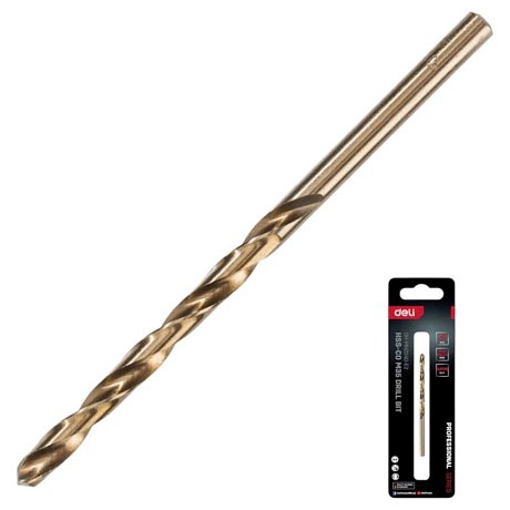 Сверло по металлу Deli RS EDH-MHZ050-E2, 5.0 мм, DIN 338, HSCo 5%