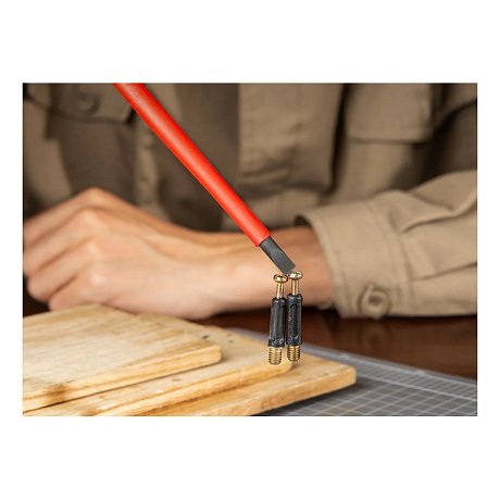 Отвертка диэлектрическая Deli YS EDL5161501, SL6,5х150 мм, желтый, красный