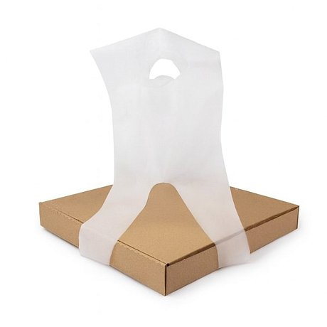 Пакет ПНД 23x57 см, 35 мкм, для переноски коробок, 500 шт/упак, белый