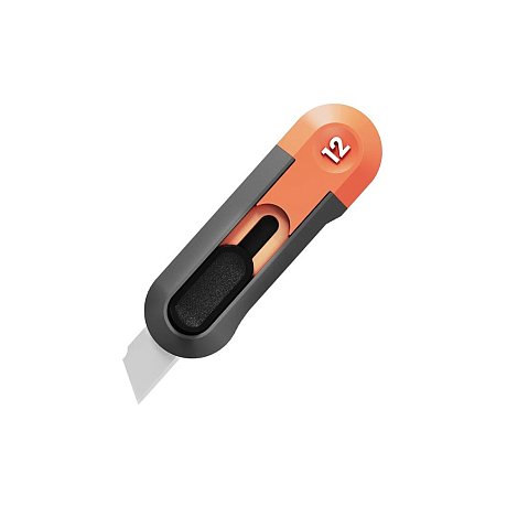 Нож строительный Deli HS HT4007C, 80x25 мм, Soft Touch, оранжевый