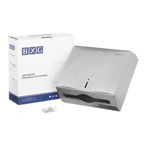 Диспенсер для полотенец листовых BXG-PD-5003А, металл, серебристый, матовый