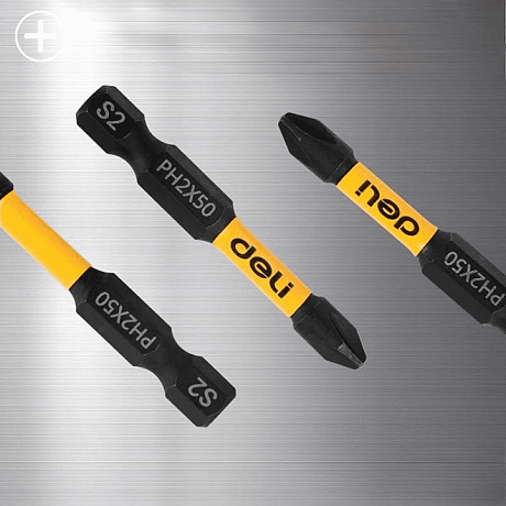 Бита Deli YS EDL251050, ударная, 10 шт., PH2 x 50 мм