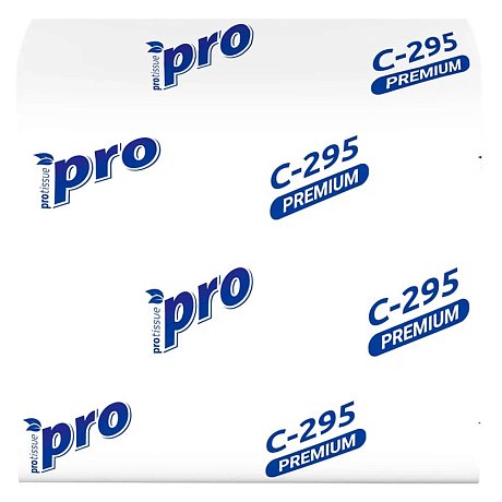 Салфетки бумажные PROtissue 10,5х21 см, 2 слоя, V - сложение, белый, 200 листов