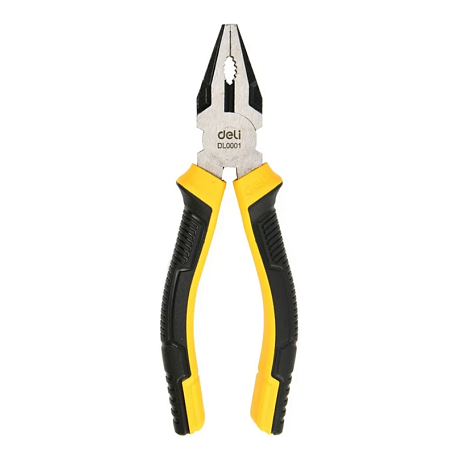 Плоскогубцы Deli YS EDL0001, 160 мм, 2-х компонентные рукоятки