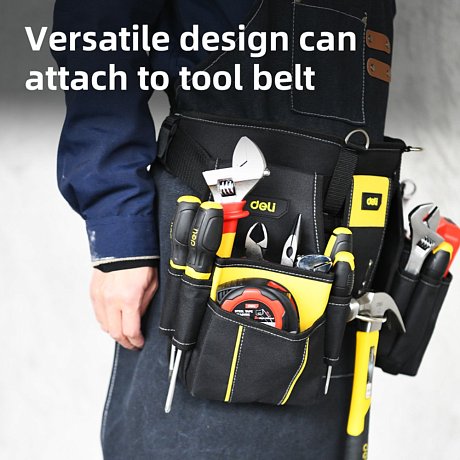 Сумка для инструмента Deli YS EDLP10, поясная, 16 карманов
