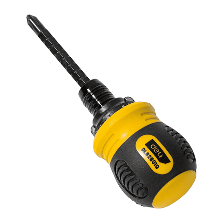 Двухсторонняя отвертка Deli YS EDL626010, с трещоткой, PH2+SL6