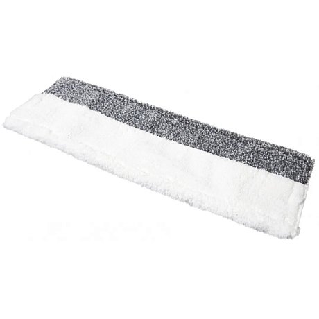 Насадка для плоской швабры 50 см, комбинированная, микроволокно, карманы-языки